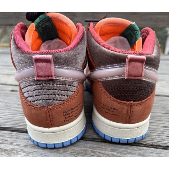 Nike Men's 5.5 Dunk Mid Social Status Free Lunch Chocolate Milk DJ1173-700 - Picture 5 of 15